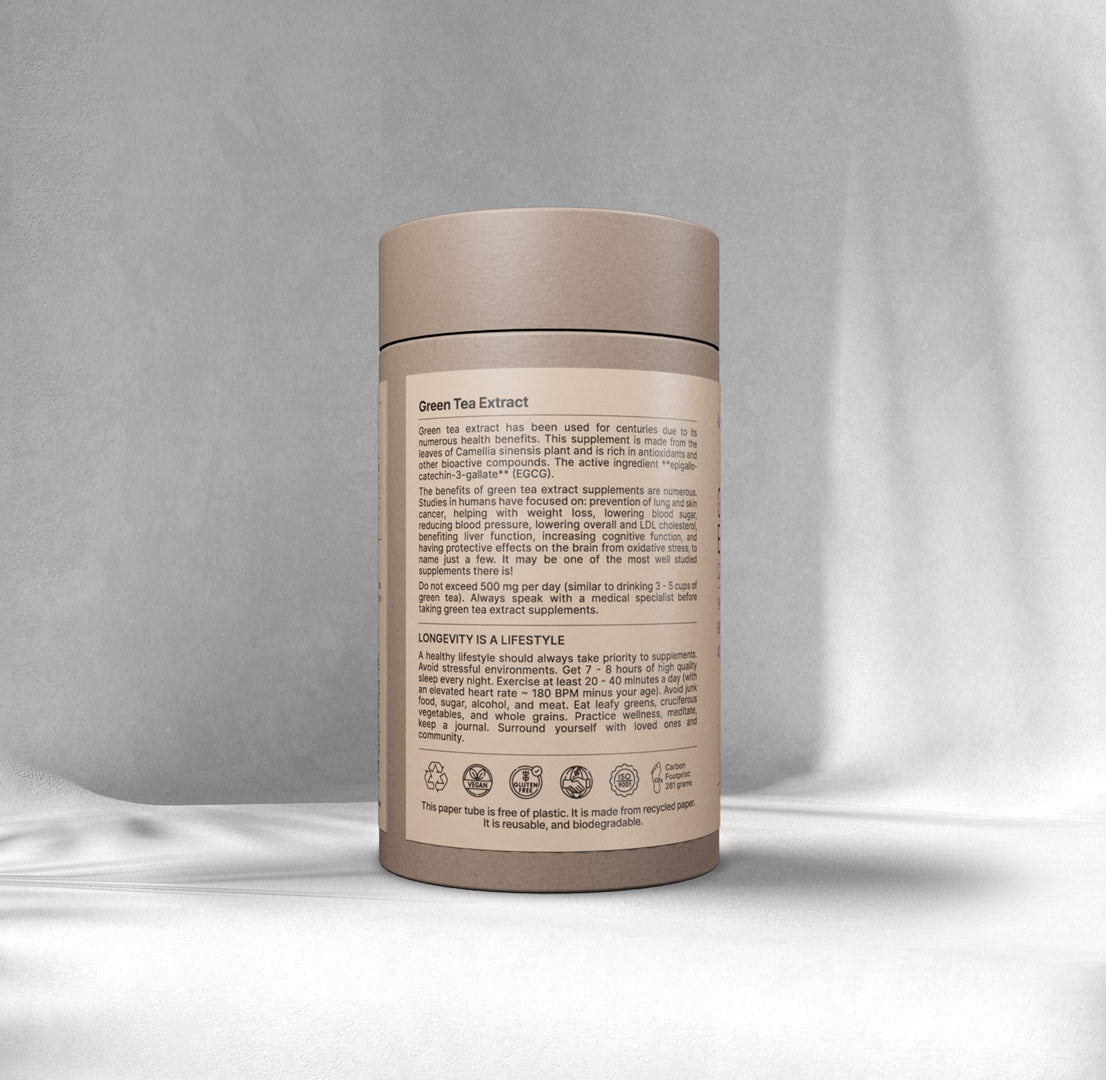Green Tea Extract - 250 mg capsules - 40% EGCG - Camellia Sinensis L.
