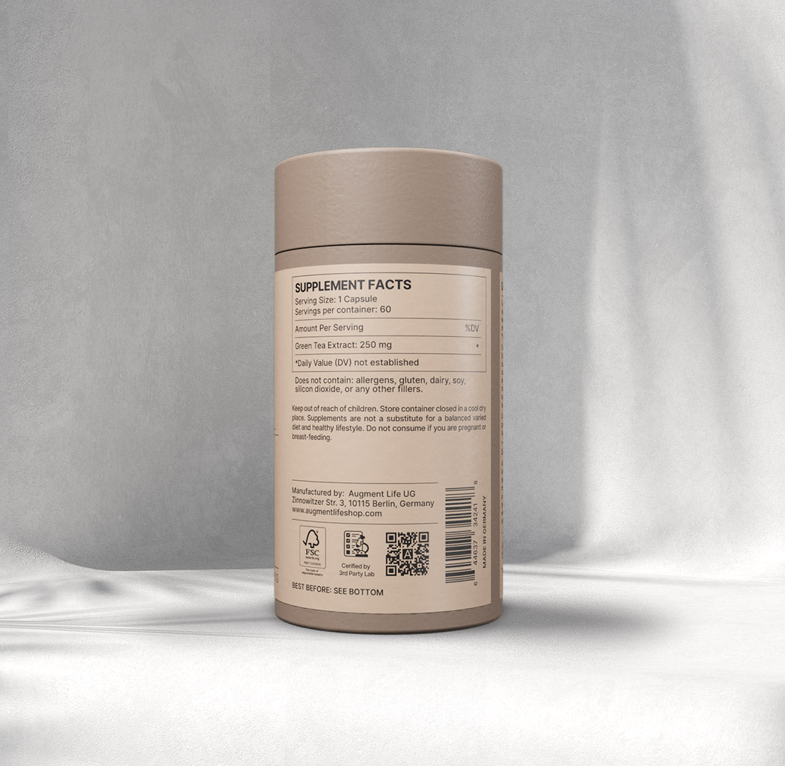 Green Tea Extract - 250 mg capsules - 40% EGCG - Camellia Sinensis L.