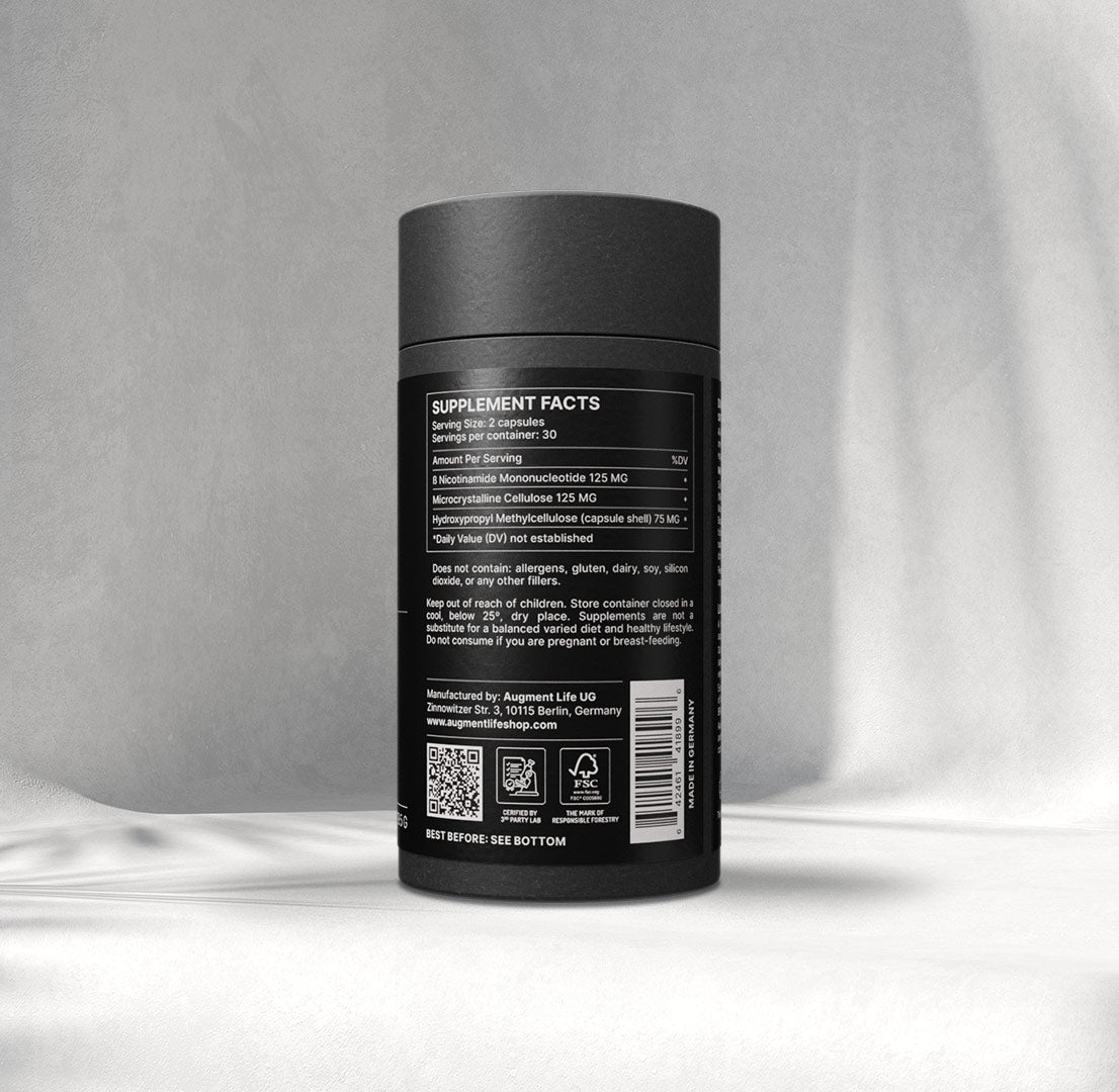 Nicotinamide Mononucleotide - 125 mg - 99% Pure - NMN