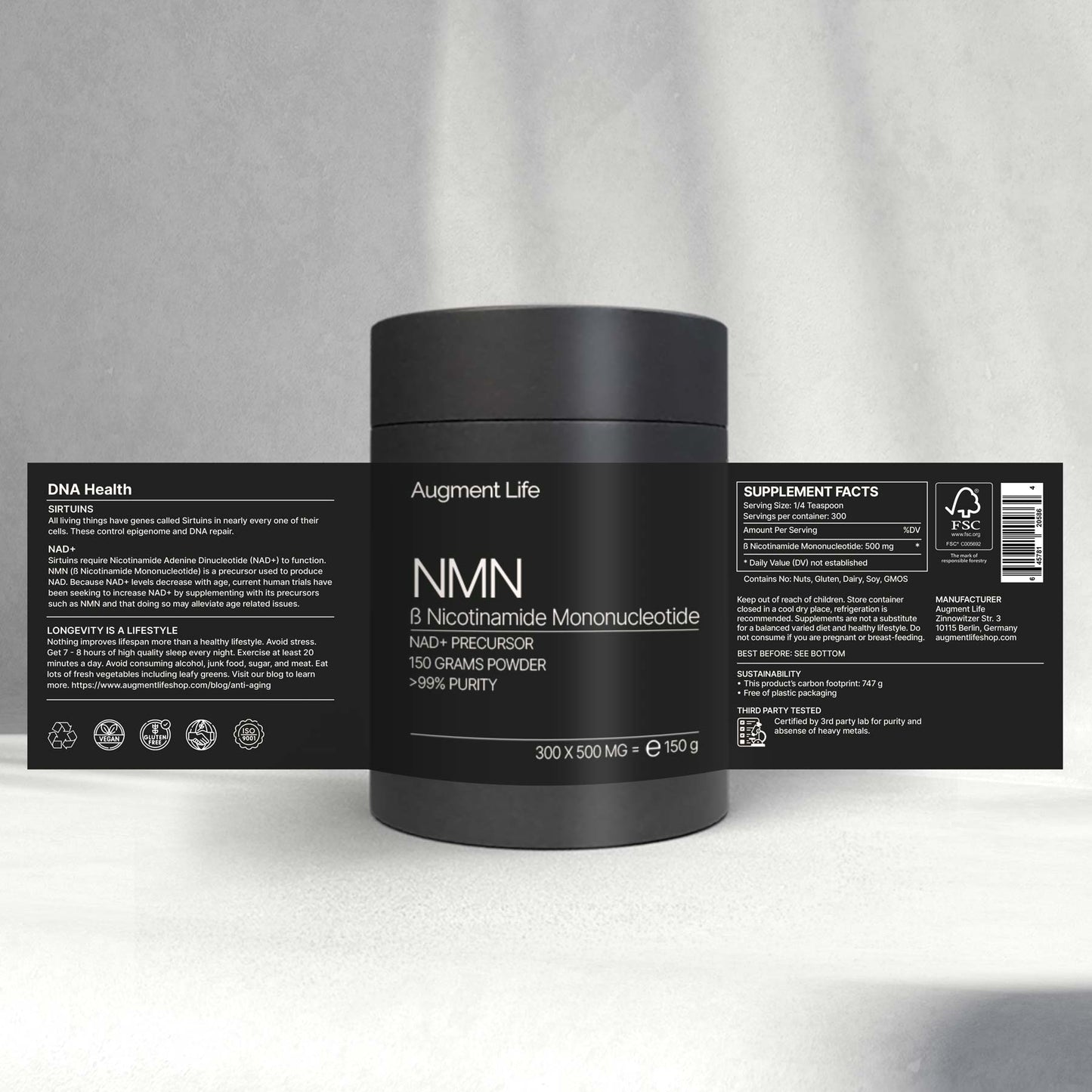 Nicotinamide Mononucleotide - Powder - 99% Pure - NMN